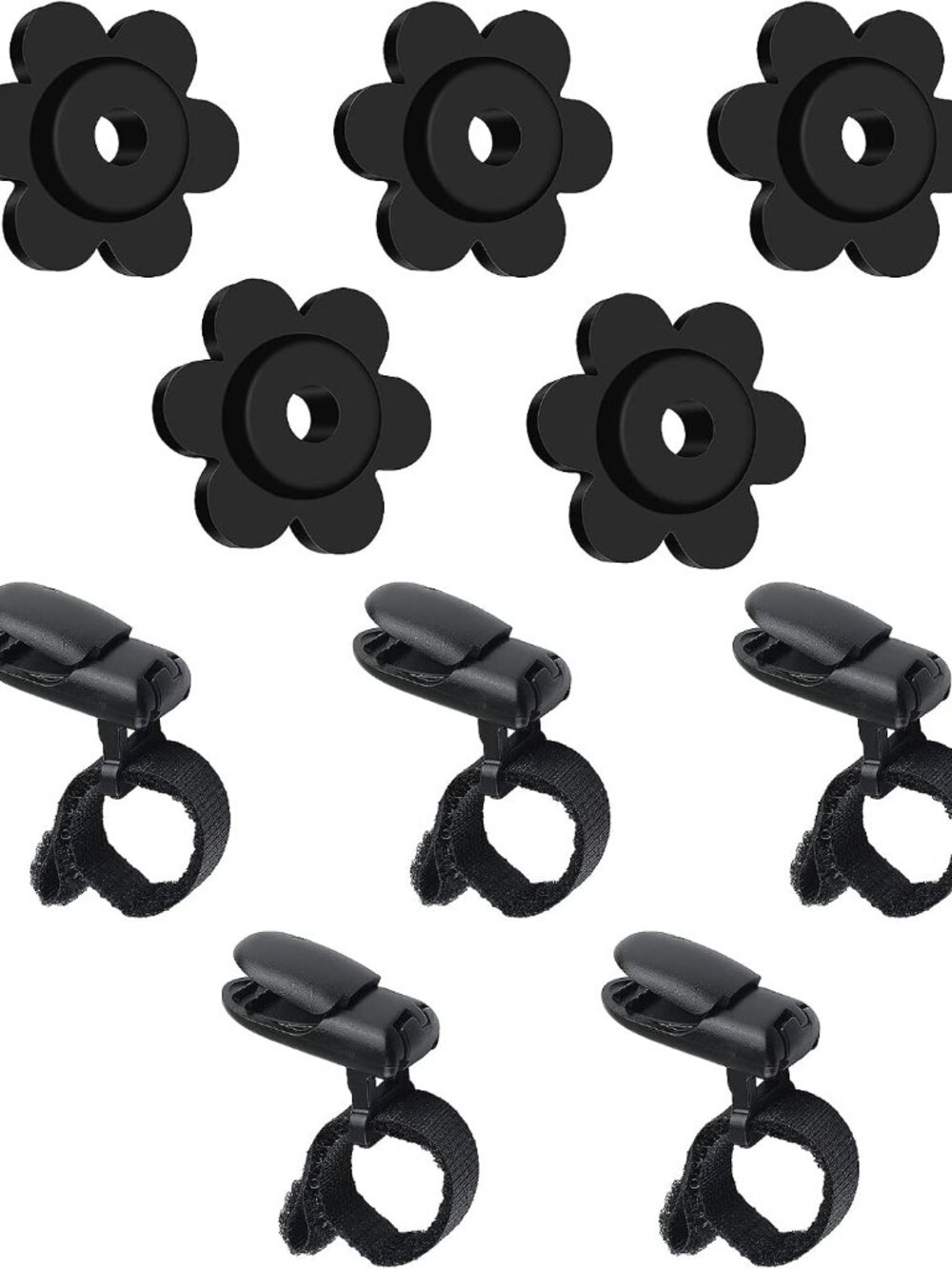 10 Pack Garden Flags Clips And Stoppers,Tiger Clips For Garden Flag Holder,Rubbe